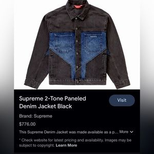 Supreme Duo Tone Denim Jacket